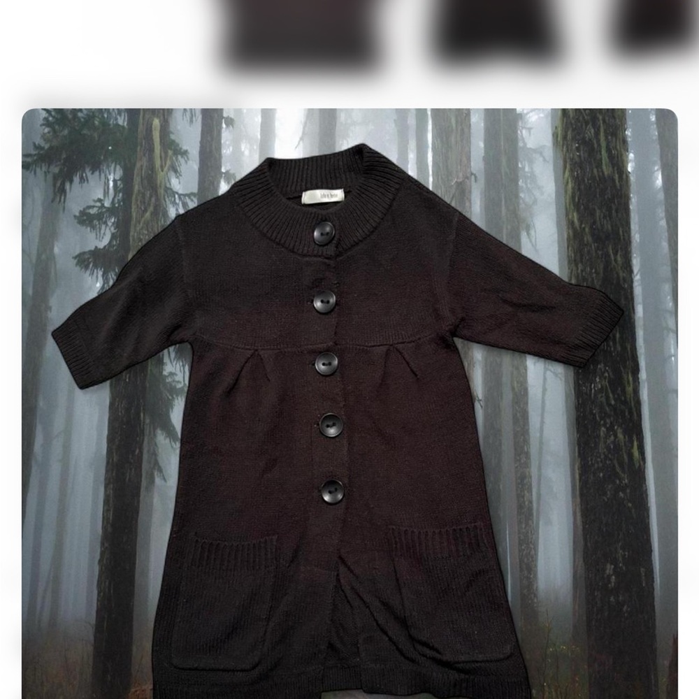 Women's Black Cardigan Sweater